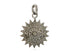 Pave Diamond Evil Eye Sun Medallion Pendant, (DPS-149)